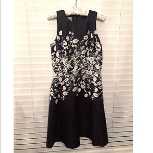 Blue and White Floral Dress